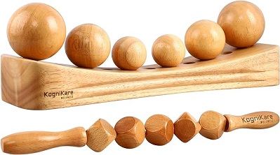 Cylinder-shaped Wooden Massage Roller